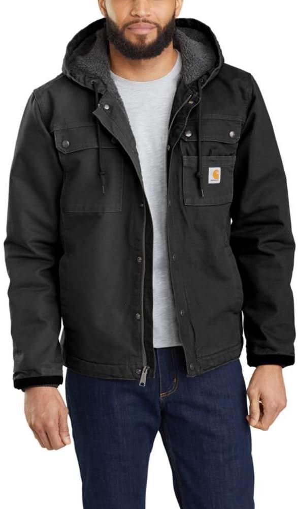 Carhartt Men's Washed Duck Bartlett Jacket Medium Black